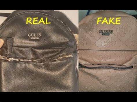 a real vs fake guess backpack bags|guess handbags authentic.